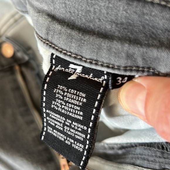 7 for all Mankind the high waist ankle skinny, size 34 - Picture 7 of 7